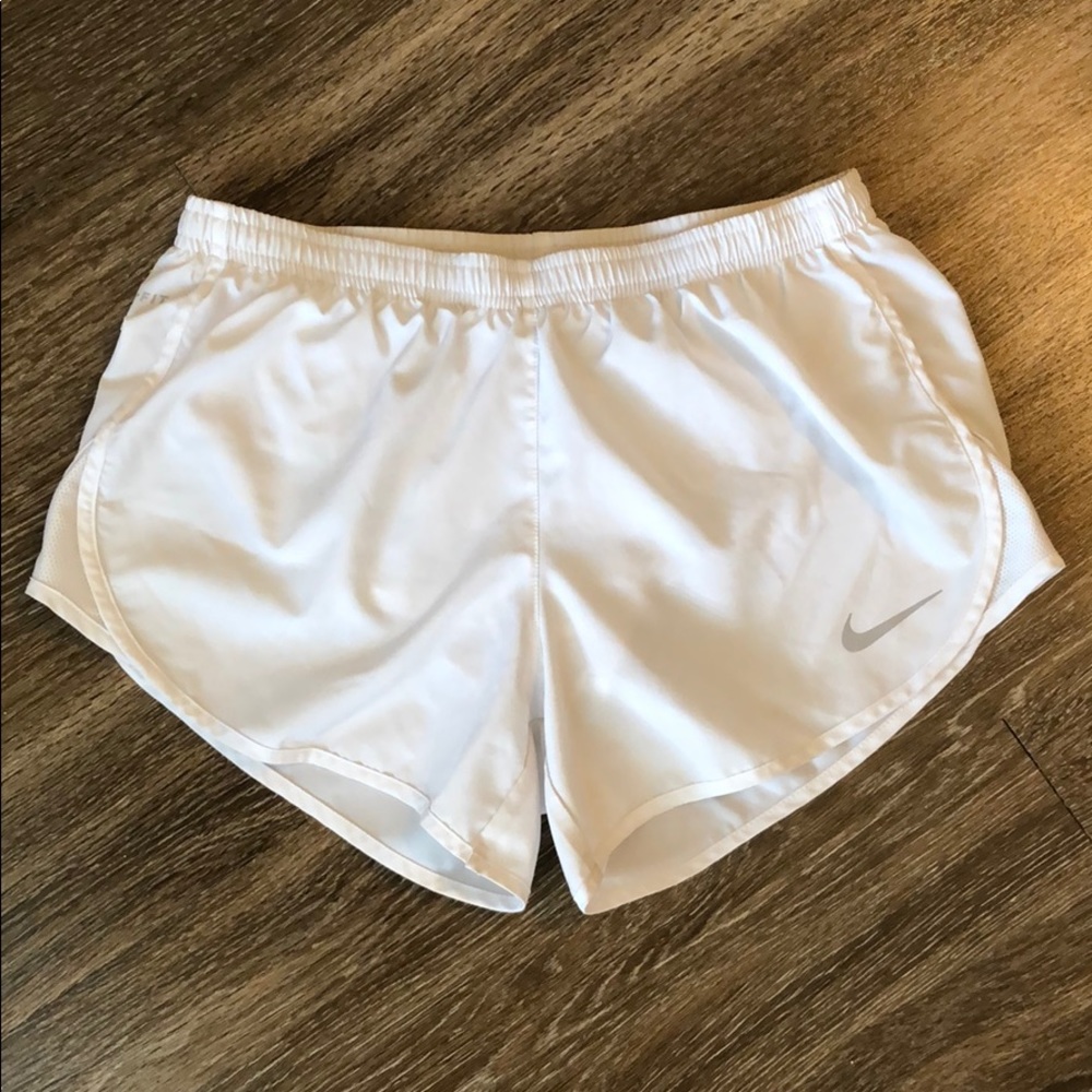 White Nike Dri-Fit Shorts